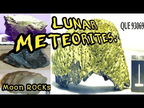 The Lunar Meteorite, Lunar meteorite samples. Officially listed lunar meteorites.#meteor #meteorite