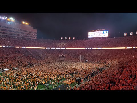 Neyland Stadium Sings Dixieland Delight and Takes Down Goalposts Following Upset of Alabama