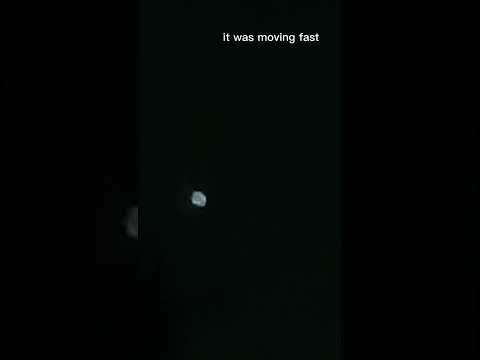 Star caught moving on night sky #short #mystery