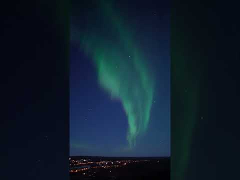 A Timelapse of Northern Lights, Aurora Borealis, Filmed in the Sky