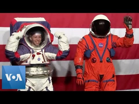 NASA Unveils 2 New Spacesuits for Moon Mission