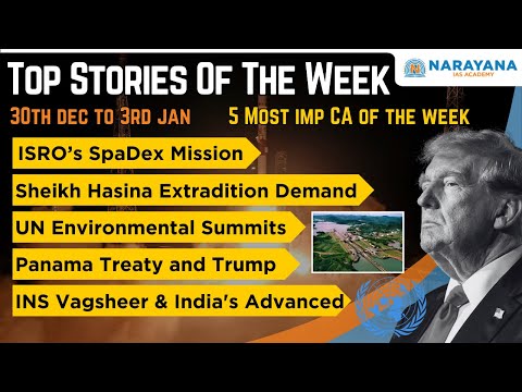 Top Stories: 5 Most Important Current Affairs of the Week | 30th Dec 2024 to 3rd Jan 2025