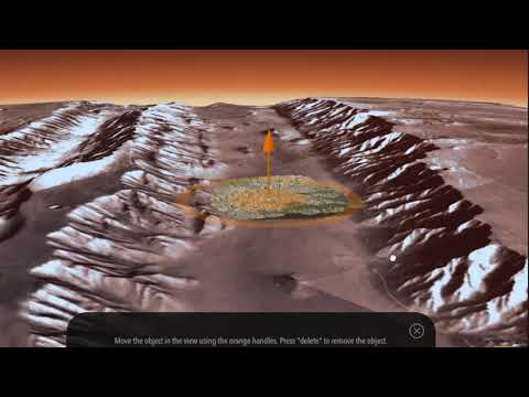 Exploring the Valles Marineris on Mars with 3D Maps