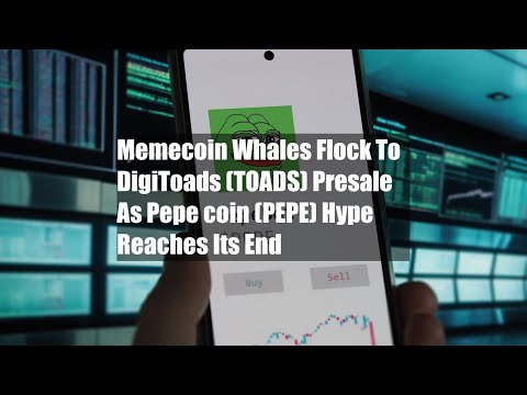 Memecoin Whales Flock To DigiToads (TOADS) Presale As Pepe coin (PEPE) Hype Reaches Its End