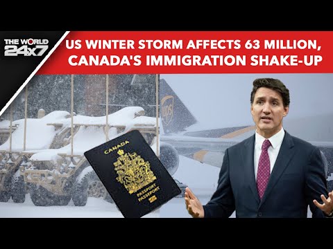 Justin Trudeau | Canada&#039;s Immigration Shake-Up, US Winter Storm Affects 63 Million