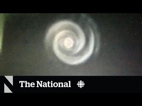 #TheMoment a mysterious spiral appeared in the night-sky