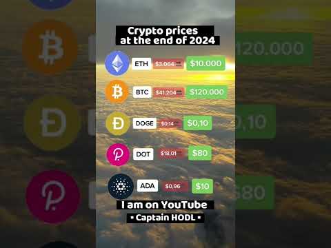 Crypto prices for 2024 / Ethereum, Bitcoin, Dogecoin, Polkadot, Cardano