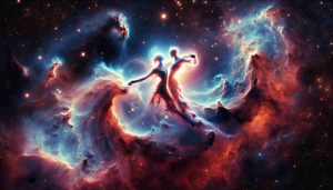 A Stellar Ballet: A Cosmic Dance of Two Celestial Partners