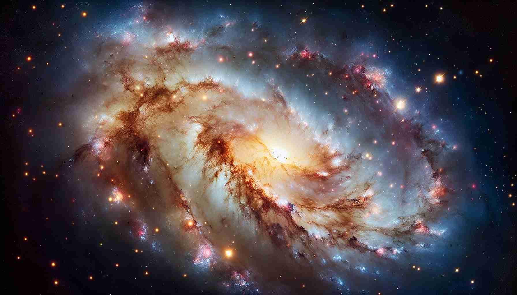 Generate a realistic, high-definition image of Messier 90, a notable galaxy known to be in a state of transition, with the myriad of stars, nebulas, and cosmic matter that constitute its majestic form, set against the vast expanse of the space.