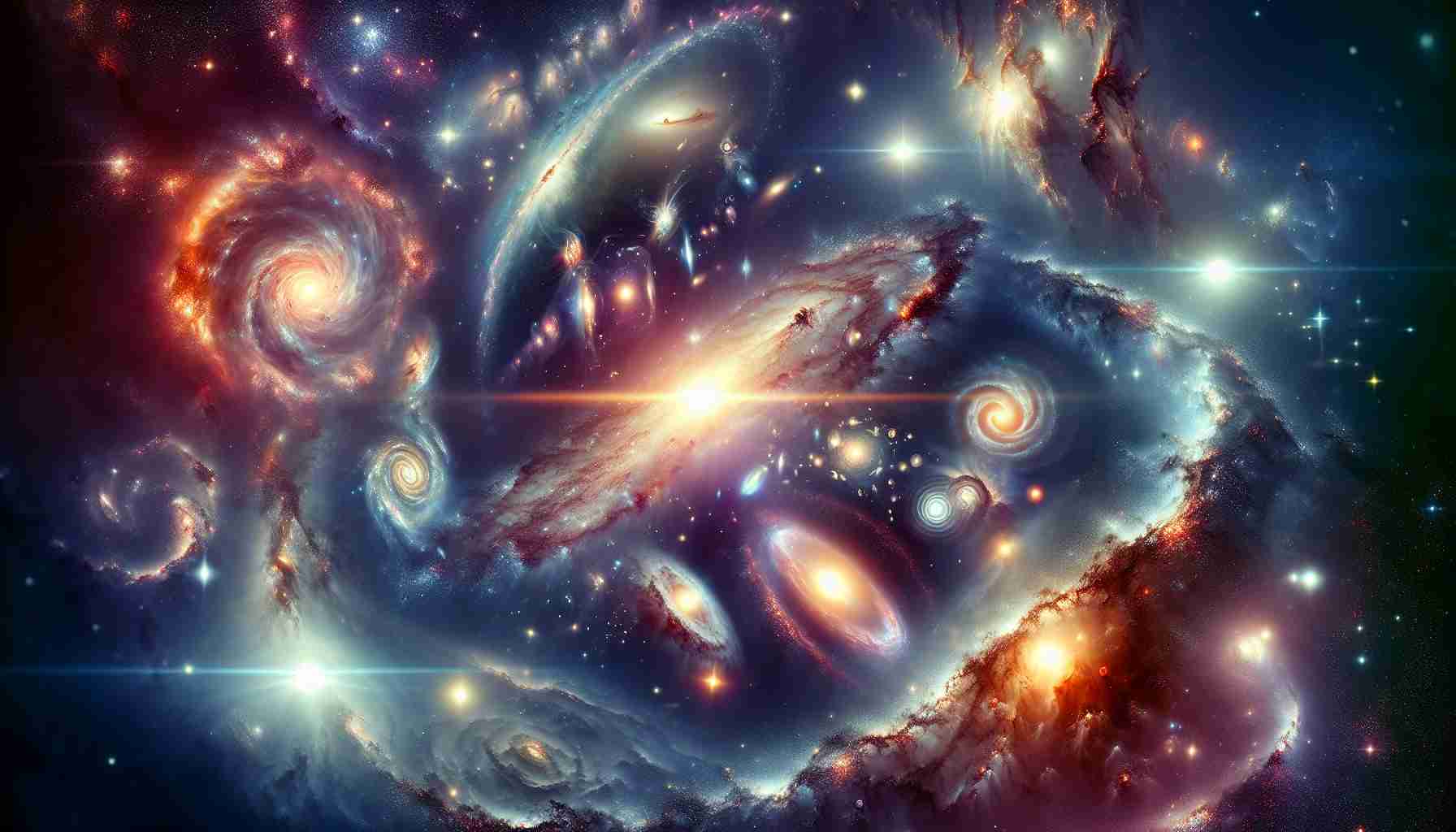 High-definition, realistic illustration depicting the exploration and discovery of several cosmic phenomena within our galaxy. The image should highlight a variety of celestial occurrences, such as dazzling nebulas, glowing star clusters, spiraling galaxies, and potentially unknown celestial structures. The overall feel should evoke a sense of awe and curiosity, capturing the stunning beauty and complexity of our universe.