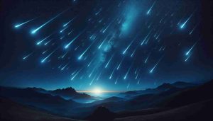 Generate a highly detailed and realistic image of the Orionid Meteor Shower, with spectacular meteors streaking across the night sky, creating a breathtaking astronomical spectacle. Depict the scene as if it is seen from a serene landscape on earth, showcasing the awe-inspiring nature of this meteor shower in high definition.