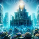 An extremely high-definition and vividly realistic image. The visuals depict the lost civilization of Atlantis as it is uncovered from the depths. The sight is astonishing, with towering and ornate edifices that look submerged in the crystal-clear ocean, barnacles and corals clinging to the once majestic buildings. Various species of marine life can be seen swimming among the ruins, providing a sense of serene cohabitation. Through the shifting waves, the sun's rays penetrate and bounce off the ancient structures, casting surreal hues and rendering an unforgettable spectacle of a mystery uncovered.