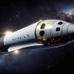 A high-definition, realistic image of the SpaceX Starship. This advanced spacecraft represents a significant step towards sustainable space travel. Exhibit the intricate designs and cutting-edge technology that exemplify its significance. The SpaceX Starship shines against the backdrop of the cosmos, sparking humanity’s aspiration for exploration and sustainability in the vast expanse of outer space.