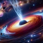 Create a realistic, high-definition image representing unusual X-ray patterns in space. The scene should illustrate the concept of black hole feeding habits. The black hole is actively pulling in matter around it, causing bright X-ray emissions. Include celestial bodies like stars, nebulae and other cosmic phenomena near the black hole to provide a sense of scale and relativity. To portray the 'unusual' aspect, infuse the X-ray patterns with unexpected, yet scientifically plausible, twists such as asymmetric shapes or fluctuating intensities.