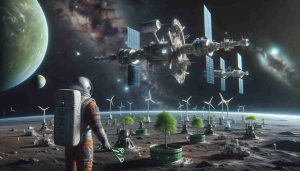 High-definition, realistic image of the potential future of sustainable space exploration. Envisage eco-friendly spaceships that utilize renewable energy such as solar and wind power. They should be intricately designed and revolving around space stations that also adhere to sustainable practices. The backdrop should display a constellation of stars, faint glimpses of galaxies and celestial bodies. Foreground to have space explorers in state-of-the-art, recyclable spacesuits, perhaps carrying tools for planting trees on yet-to-be-terraformed environments, exhibiting a stark contrast between the bleak space and the green future we aim to instate.