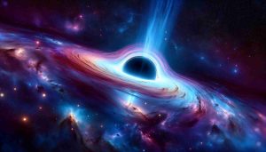 A vivid and realistic high-definition image showing the unveiling of a peculiar entity in space, potentially a black hole. Capture the mysterious aura of the black hole, highlighting its unusual behavior. The scene reveals a vast cosmos studded with distant galaxies and stars, all bending towards the gravitational influence of the black hole. Blend in hues of blues, purples, and blacks to embody the chilling vastness and seemingly endless depth of space.