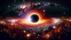 Generate a realistic HD image depicting cosmic secrets near the vicinity of a giant black hole located in our galaxy, the Milky Way. Display an array of celestial bodies, stellar phenomena, wisps of interstellar dust and gas, and the black hole's immense gravitational effects bending light around it. Capture the mysterious essence and immense grandeur of this celestial spectacle.