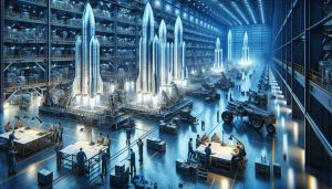 A keenly detailed and realistic image, depicting the exciting world of aerospace engineering. Envision an industrious manufacturing facility, filled with wide expanses of polished steel machinery, their surfaces reflecting the cold blue light of numerous LED work lamps. Nestled among the high-tech equipment are rockets in various stages of construction, their sleek silhouettes towering overhead. Nearby, a group of engineers are huddled around a set of blueprints, discussing the designs with animated enthusiasm. Capture the atmosphere of innovation, teamwork, and ambition as the scene buzzes with progress and revolutionary ideas within space exploration.