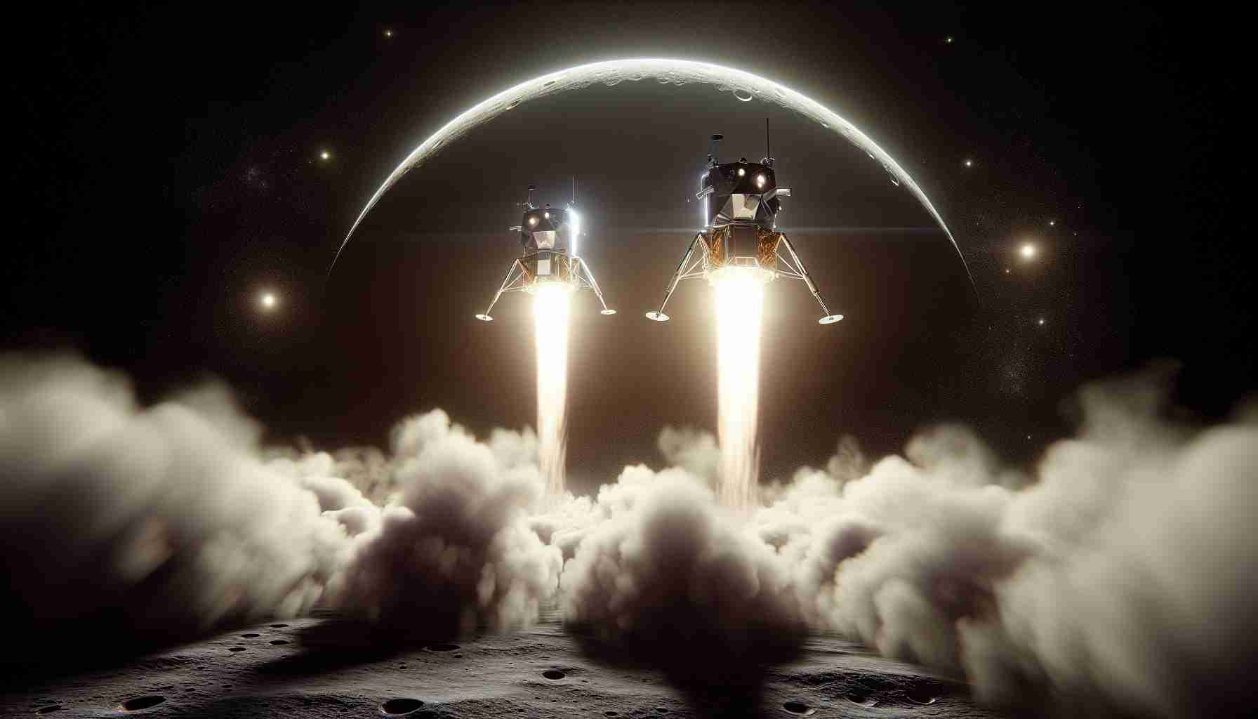 Double Trouble! Two Lunar Landers Soar into Space. Which One Will Succeed? 